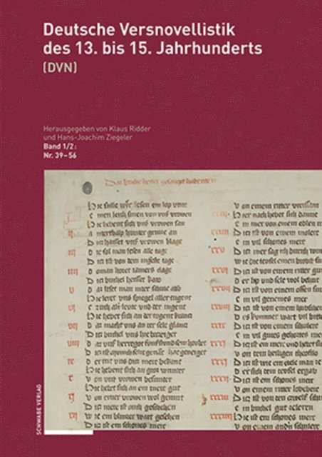 Hans-Joachim Ziegeler, Klaus Ridder - Deutsche Versnovellistik des 13. bis 15. Jahrhunderts, E-bok