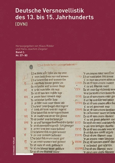 Hans-Joachim Ziegeler, Klaus Ridder - Deutsche Versnovellistik des 13. bis 15. Jahrhunderts, E-bok