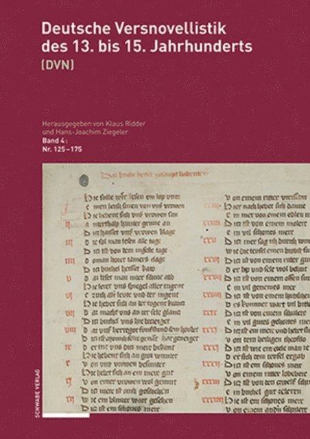 Hans-Joachim Ziegeler, Klaus Ridder - Deutsche Versnovellistik des 13. bis 15. Jahrhunderts, E-bok