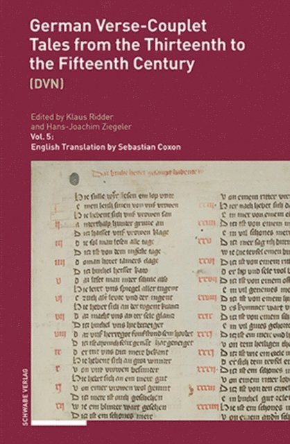 Hans-Joachim Ziegeler, Klaus Ridder - German Verse-Couplet Tales from the Thirteenth to the Fifteenth Centuries, E-bok