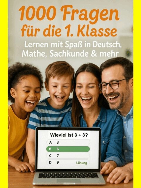 Thomas Kramer - 1000 Fragen fur die 1. Klasse: Lernen mit Spa in Deutsch, Mathe, Sachkunde & mehr, E-bok