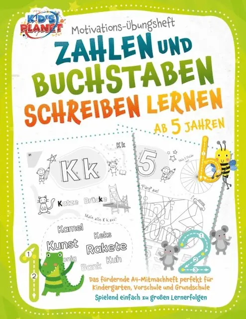 Emma Lavie - Motivations-Übungsheft! Zahlen und Buchstaben schreiben lernen ab 5 Jahren: Das fördernde A4-Mitmachheft perfekt für Kindergarten, Vorschule und Grundschule - Spielend einfach zu großen Lernerfolgen, E-bok. Tillgänglighet: Lägg i varukorg