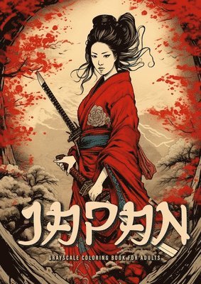Monsoon Publishing - Japan Grayscale Coloring Book for Adults, Häftad