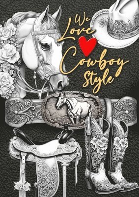 Monsoon Publishing - We love Cowboy Style Coloring Book for Adults, Häftad