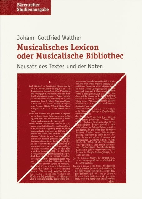 Johann G Walther, Friederike Ramm - Musicalisches Lexicon oder Musicalische Bibliothec, E-bok