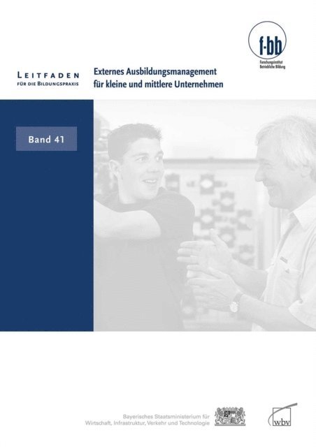 Herbert Loebe, Eckart Severing - Externes Ausbildungsmanagement für kleine und mittlere Unternehmen, E-bok