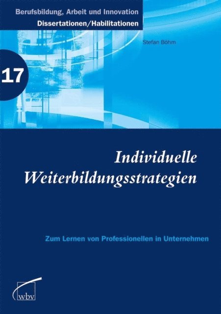 Stefan Bohm - Individuelle Weiterbildungsstrategien, E-bok