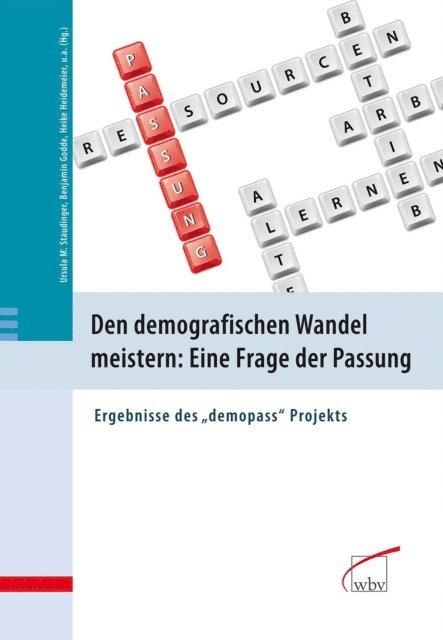 Heike Heidemeier, Benjamin Godde, Ursula M. Staudinger - Den demografischen Wandel meistern: Eine Frage der Passung, E-bok