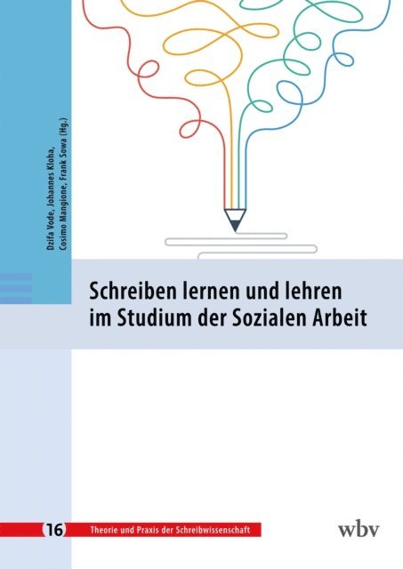 Frank Sowa, Cosimo Mangione, Johannes Kloha, Dzifa Vode - Schreiben lernen und lehren im Studium der Sozialen Arbeit, E-bok