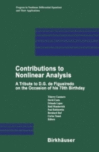 Carlos Tomei, Bernhard Ruf, Paul Rabinowitz, Raul Manasevich, Orlando Lopes, David Costa, Thierry Cazenave - Contributions to Nonlinear Analysis, E-bok