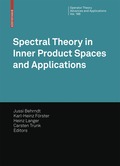 Spectral Theory in Inner Product Spaces and Applications