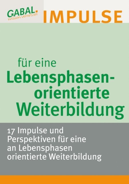 Hanspeter Reiter - Lebensphasenorientierte Weiterbildung, E-bok