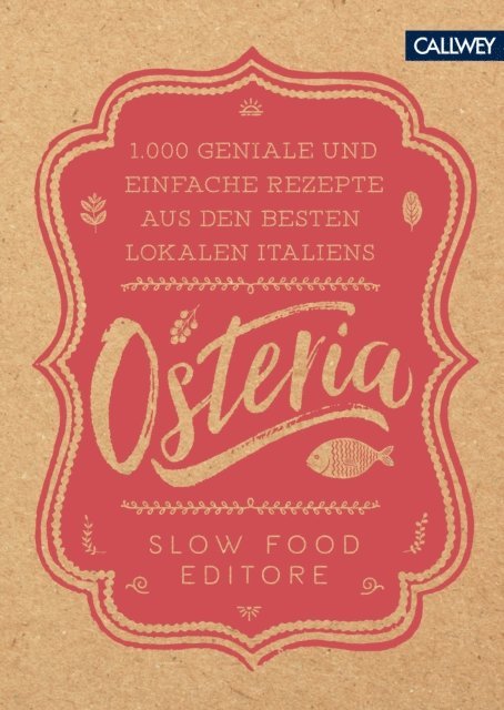 Slow Food Editore - Osteria, E-bok