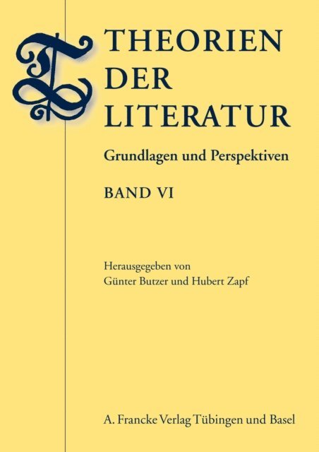 Hubert Zapf, Gunter Butzer - Theorien der Literatur VI, E-bok
