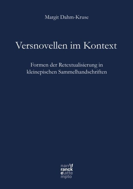Margit Dahm-Kruse - Versnovellen im Kontext, E-bok