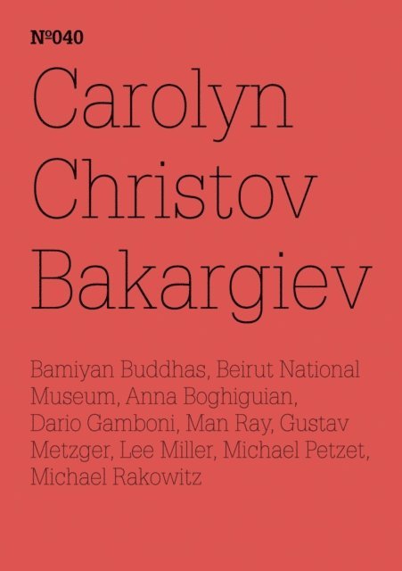 Carolyn Christov-Bakargiev - Carolyn Christov-Bakargiev, E-bok