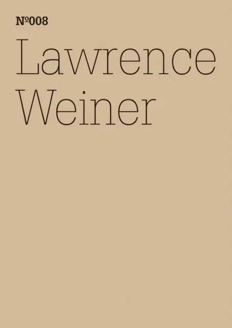 Lawrence Weiner - Lawrence Weiner, E-bok. Tillgänglighet: Lägg i varukorg