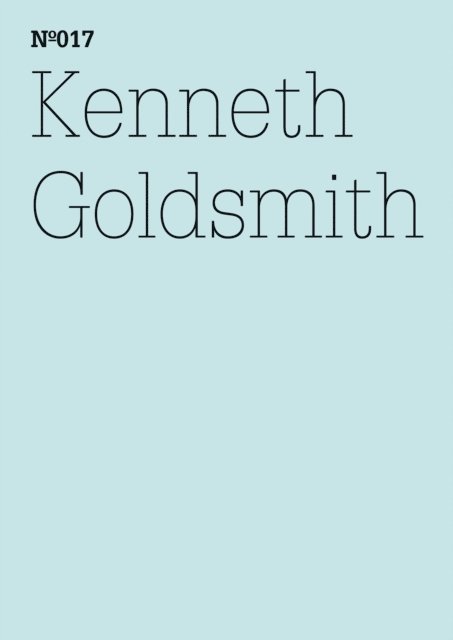 Kenneth Goldsmith - Kenneth Goldsmith, E-bok