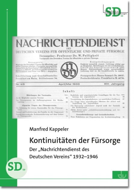 Manfred Kappeler - Kontinuitäten der Fürsorge, E-bok