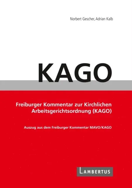 Adrian Kalb, Norbert Gescher - Handbuch KAGO-Kommentar, E-bok. Tillgänglighet: Lägg i varukorg