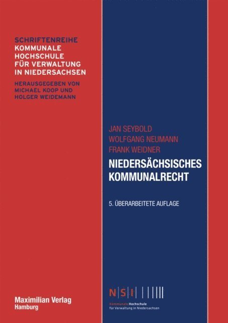 Frank Weidner, Wolfgang Neumann, Jan Seybold - Niedersächsisches Kommunalrecht, E-bok
