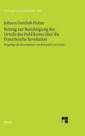 Beitrag zur Berichtigung der Urteile des Publikums über die französische Revolution (1793)