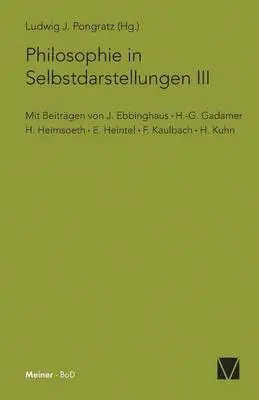 H Heimsoeth, Ludwig J Pongratz - Philosophie in Selbstdarstellungen, Häftad. Tillgänglighet: Lägg i varukorg