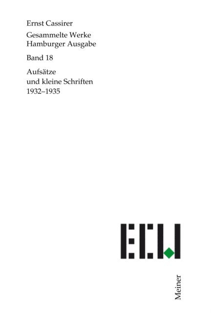Ernst Cassirer, Birgit Recki - Aufsätze und kleine Schriften 1932–1935, E-bok
