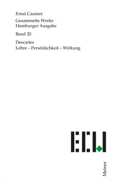 Ernst Cassirer, Birgit Recki - Descartes, E-bok