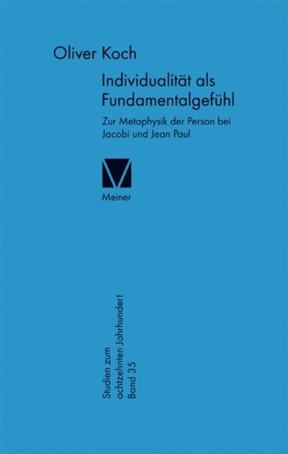 Oliver Koch - Individualität als Fundamentalgefühl, E-bok