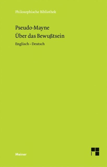 Pseudo-Mayne, Reinhard Brandt - Uber das Bewusstsein (1728), E-bok
