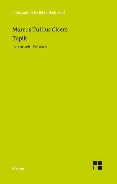 Marcus Tullius Cicero, Hans Gunter Zekl - Topik, E-bok