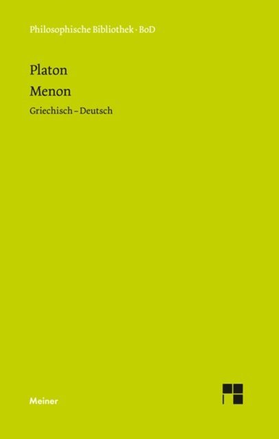 Platon, Else Zekl, Klaus Reich - Menon, E-bok