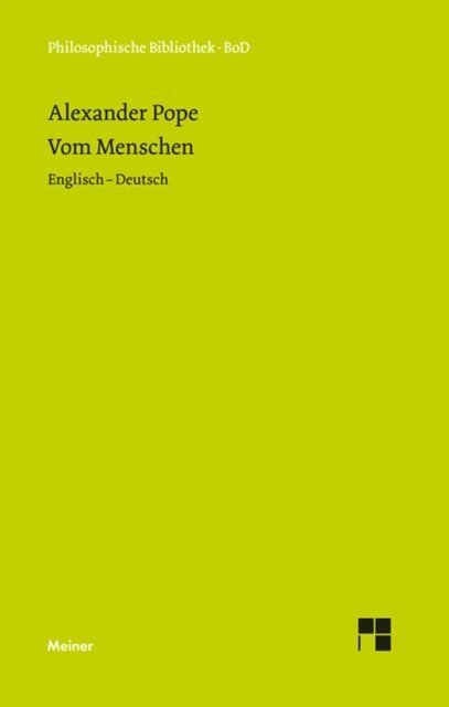 Alexander Pope, Wolfgang Breidert - Vom Menschen, E-bok