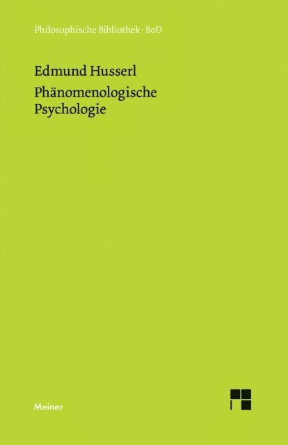 Edmund Husserl, Dieter Lohmar - Phänomenologische Psychologie, E-bok