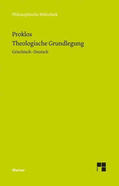 Proklos, Ben Schomakers, Ernst-Otto Onnasch - Theologische Grundlegung, E-bok