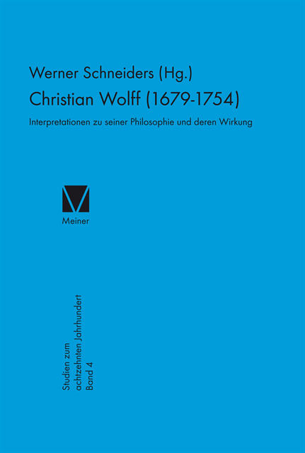 Werner Schneiders - Christian Wolff 1679–1754, E-bok
