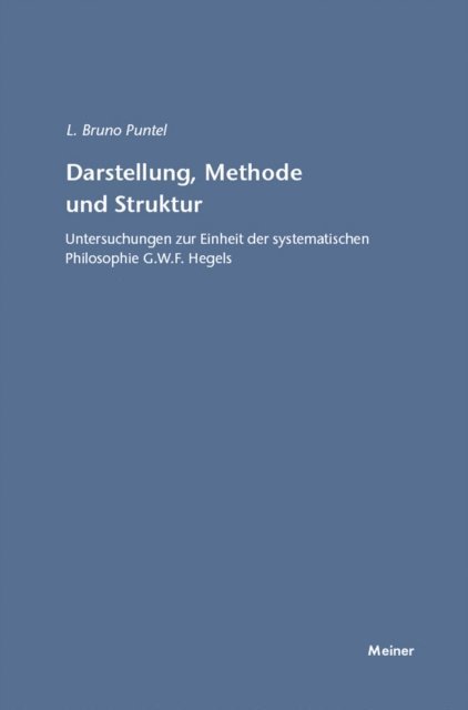 Lorenz B. Puntel - Darstellung, Methode und Struktur, E-bok