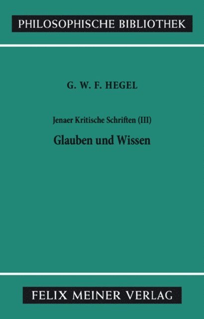 Georg Wilhelm Friedrich Hegel, Hartmut Buchner, Hans Brockard - Jenaer Kritische Schriften III, E-bok