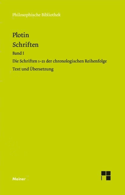 Plotin - Schriften. Band I, E-bok