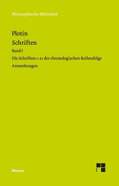 Plotin - Schriften. Band I, E-bok