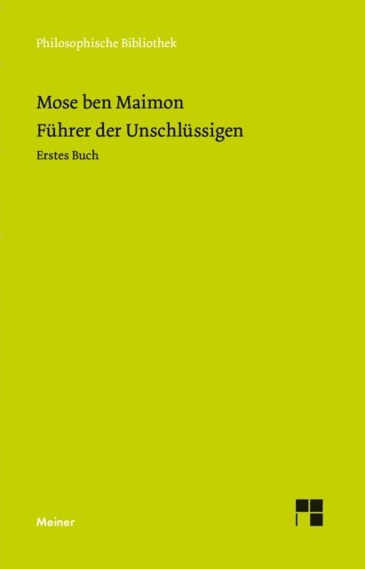 Moses Maimonides, Adolf Weiss - Führer der Unschlüssigen, E-bok