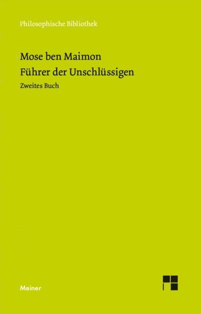 Moses Maimonides, Adolf Weiss, Johann Maier - Führer der Unschlüssigen, E-bok