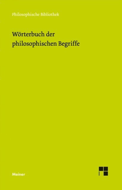 Uwe Meyer, Arnim Regenbogen - Wörterbuch der philosophischen Begriffe, E-bok