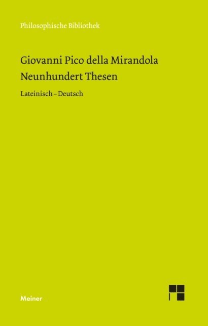 Giovanni Pico della Mirandola, Nikolaus Egel - Neunhundert Thesen, E-bok