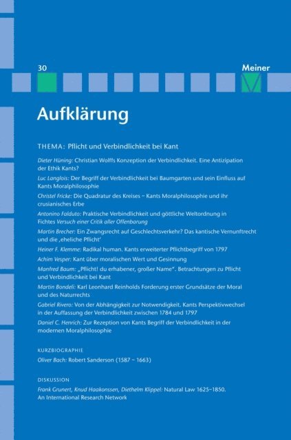 Gabriel Rivero - Aufklärung, Band 30: Pflicht und Verbindlichkeit bei Kant. Quellengeschichtliche, systematische und wirkungsgeschichtliche Beiträge, E-bok
