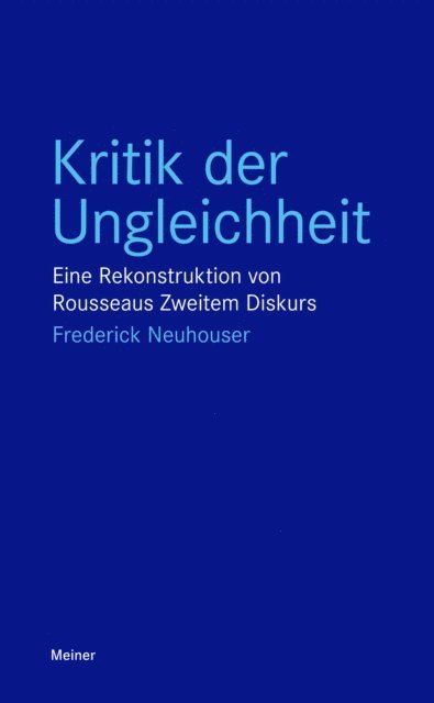 Frederick Neuhouser - Kritik der Ungleichheit, E-bok