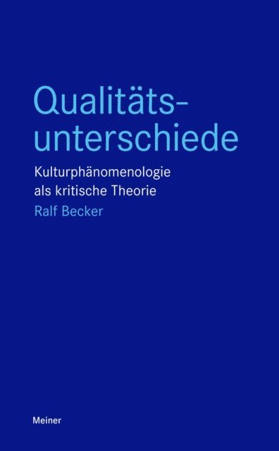 Ralf Becker - Qualitätsunterschiede, E-bok