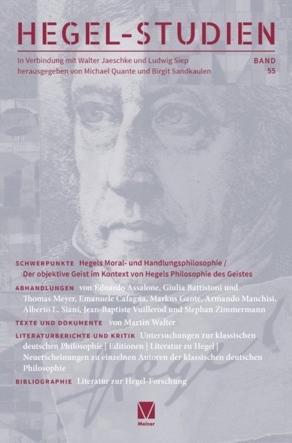 Birgit Sandkaulen, Michael Quante - Hegel-Studien Band 55, E-bok