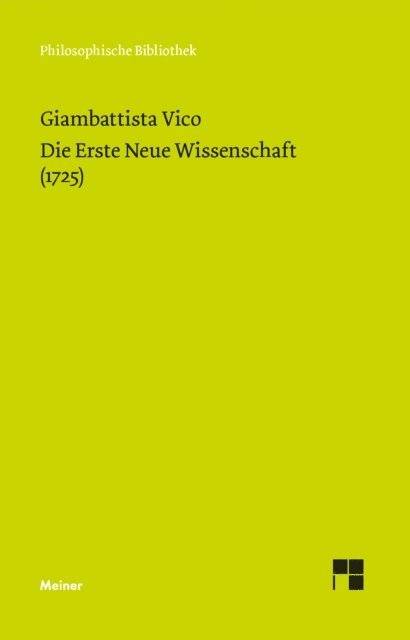 Giambattista Vico, Jurgen Trabant - Die Erste Neue Wissenschaft (1725), E-bok
